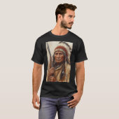 T-shirt Geronimo Indian Chief Warrior Portrait (Devant entier)