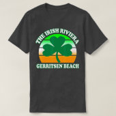 T-shirt Gerritsen Beach Irish Riviera Funny Shamrock Retro (Design devant)