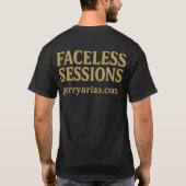 T-shirt Gerry Arias “Faceless Sessions” Corbeau & Logo Gui (Dos)
