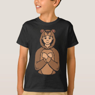 T-shirt Geste de la main Asl de l'animal ours Perte auditi