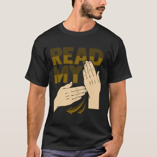 T-shirt Geste de la main Asl Sensibilisation à la surdité (Devant)