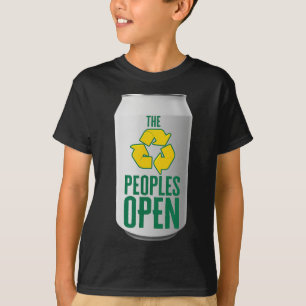 T-shirt Gestion des déchets Canette de bière ouverte par l
