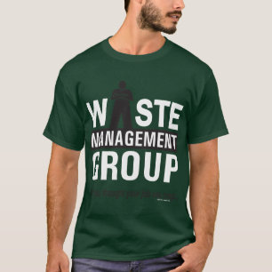 T-shirt Gestion des déchets sur le vert