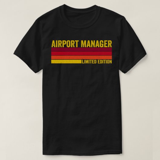 T-shirt Gestionnaire d'aéroport (Design devant)