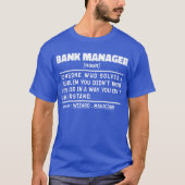 T-shirt Gestionnaire de banque Noun Définition Finance Tra (Devant)