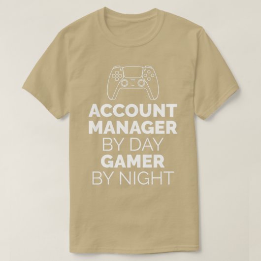 T-shirt Gestionnaire de comptes Gamer (Design devant)