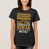 T-shirt Gestionnaire de comptes régional (Devant)