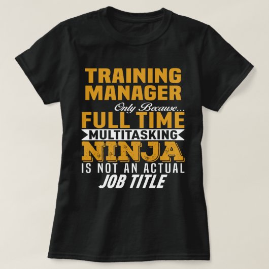 T-shirt Gestionnaire de formation (Design devant)