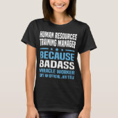 T-shirt Gestionnaire de formation en ressources humaines (Devant)