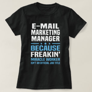 T-shirt Gestionnaire de marketing par courrier électroniqu