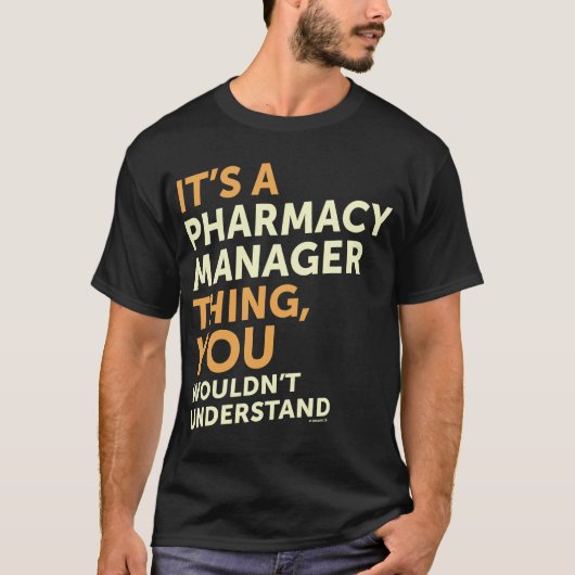 T-shirt Gestionnaire de pharmacie (Devant)