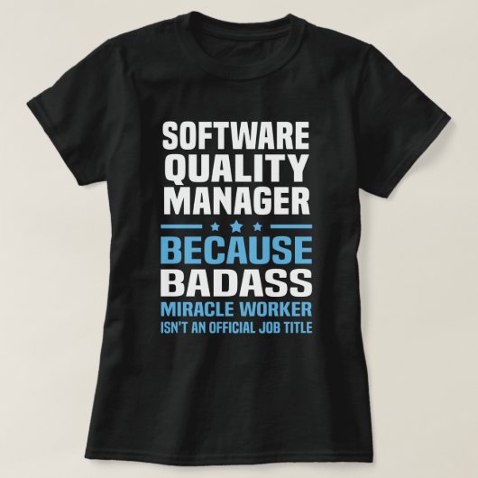T-shirt Gestionnaire de qualité logicielle (Design devant)