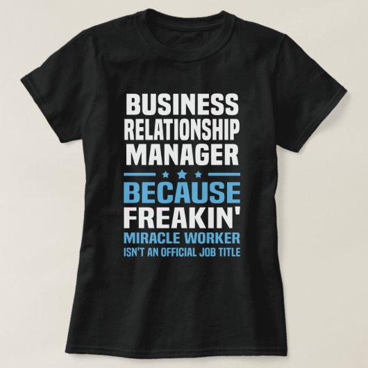 T-shirt Gestionnaire de relations commerciales (Design devant)