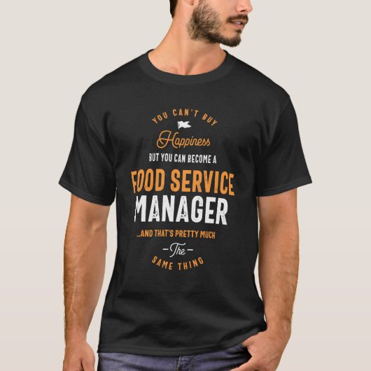 T-shirt Gestionnaire de service alimentaire (Devant)
