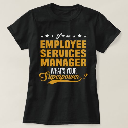 T-shirt Gestionnaire des services aux employés (Design devant)