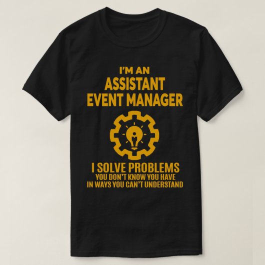 T-SHIRT GESTIONNAIRE D'ÉVÉNEMENTS ADJOINT NICE DESIGN 2017 (Design devant)