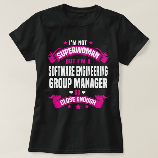 T-shirt Gestionnaire du groupe d'ingénierie logicielle (Design devant)