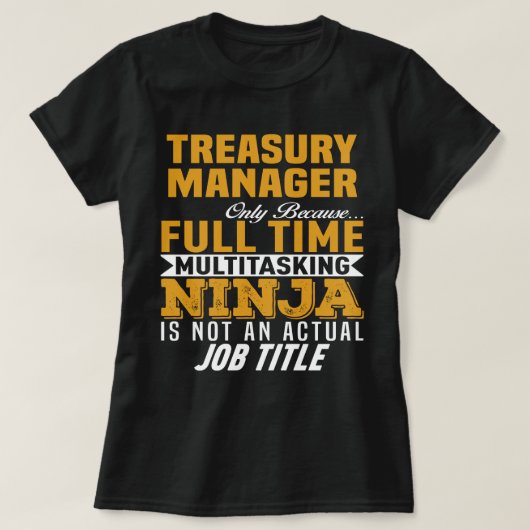 T-shirt Gestionnaire du Trésor (Design devant)