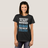 T-shirt Gestionnaire Plante adjoint (Devant entier)