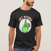 T-shirt Get Mooned I Parrot Underfluffies I Green Indian R (Devant)