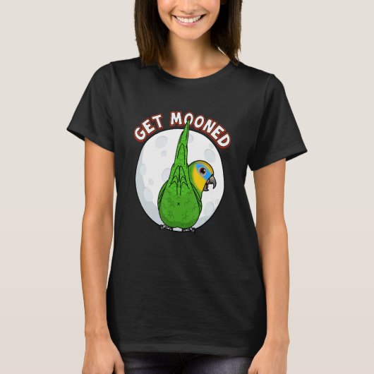 T-shirt Get Mooned I Parrot Underfluffies I Orange winged (Devant)