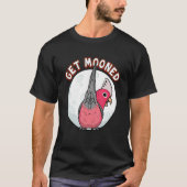 T-shirt Get Mooned I Parrot Underfluffies I Rose Galah Coc (Devant)
