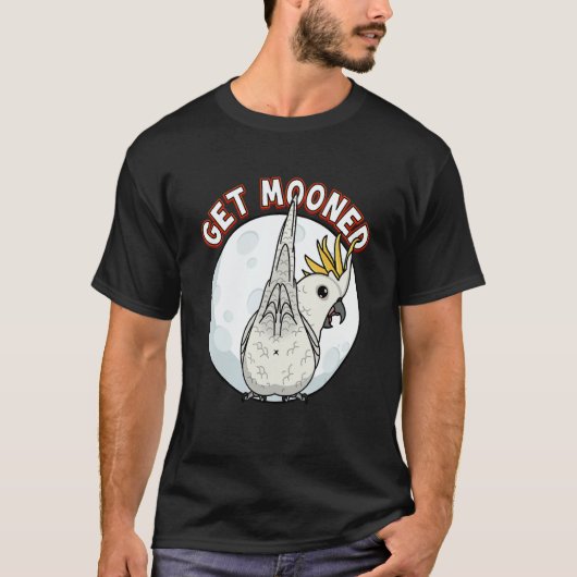 T-shirt Get Mooned I Parrot Underfluffies I Sulphur creste (Devant)