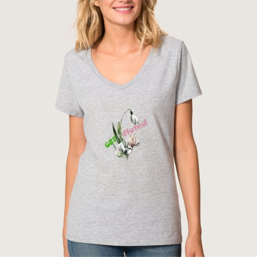 T-shirt "Get Noted" Floral Design (Devant)