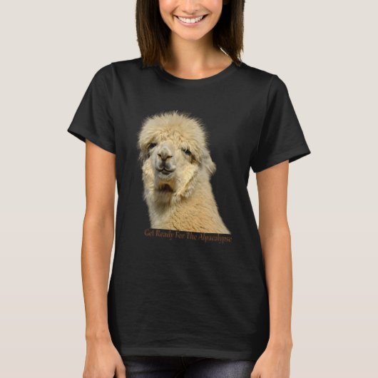 T-shirt Get Ready For The Alpacalypse Cute Alpaca animal L (Devant)