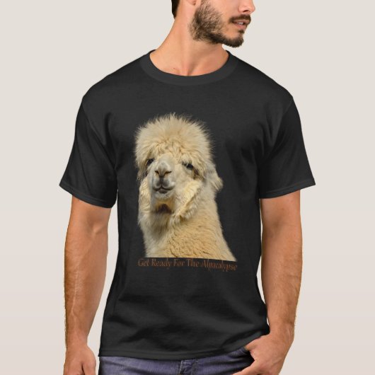 T-shirt Get Ready For The Alpacalypse Cute Alpaca animal L (Devant)
