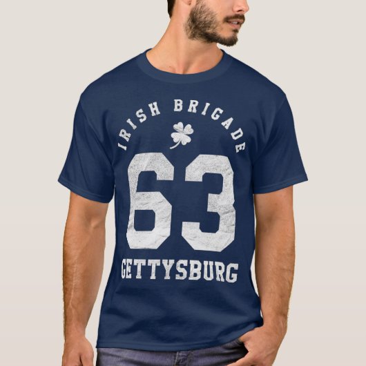 T-shirt Gettysburg, brigade irlandaise de la guerre civile (Devant)