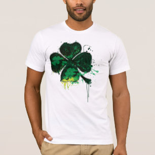 T-shirt geverfde klaver