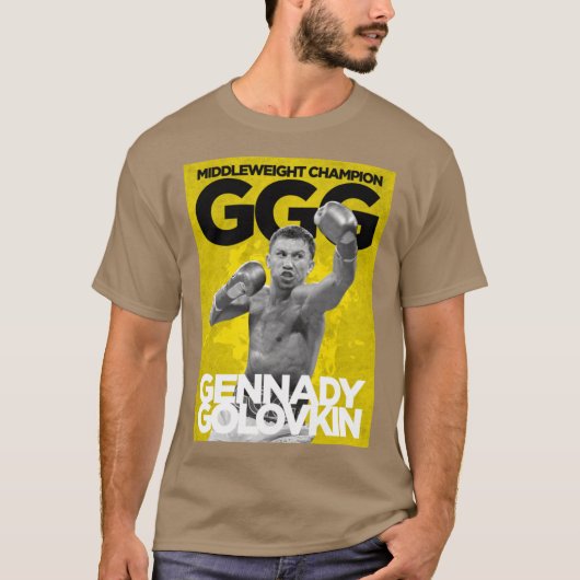 T-shirt GGG Le combattant le plus craint dans le poids moy (Devant)