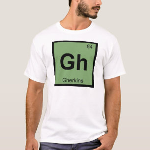 T-shirt Gh - Symbole de Tableau périodique de chimie de
