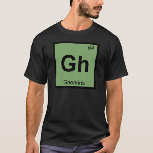 T-shirt Gh - Symbole de tableau périodique de la chimie de