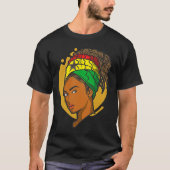T-shirt Ghana Drapeau ghanéen Afrique Fière Princesse Quee (Devant)