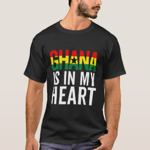 T-shirt Ghana Drapeau Hommes Femmes Fierté Racines Ghanéen