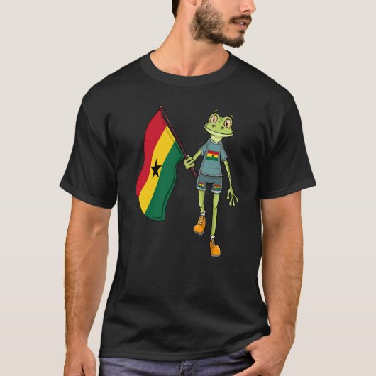 T-shirt Ghana Fan Frog (Devant)