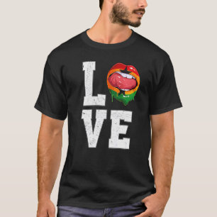 T-shirt Ghana Flag Football Fan Love Ghanaian
