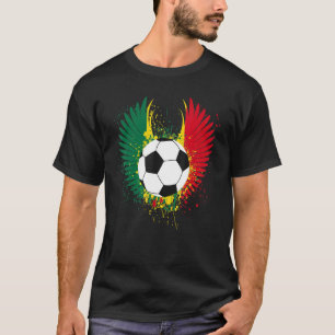 T-shirt Ghana Football de football drapeau