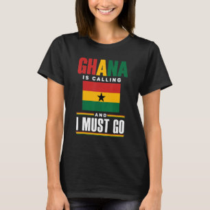 T-shirt Ghana Ghanaian Ghana Drapeau Ghana Ghana Appel Et