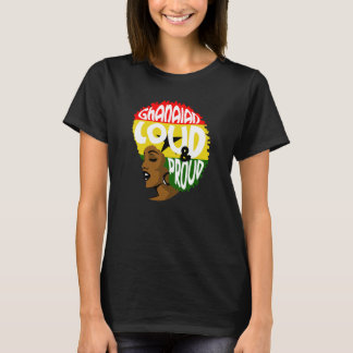 T-shirt Ghana Ghanéen Cœur Amour Fier Mélanine Drapeau Pri