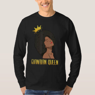 T-shirt Ghana Ghanéenne Afrique de l'Ouest Fière Princesse