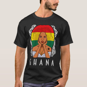 T-shirt Ghana Girl Ghanaian Flag Merchandises