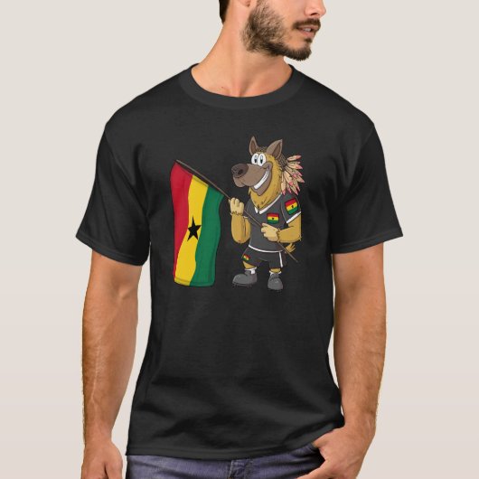 T-shirt Ghana Rasta Dog (Devant)