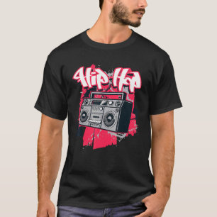 T-shirt Ghetto Blaster 80's 90's Party Hip Hip Rap R&b Vin