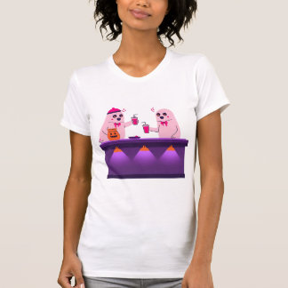 T-shirt 👻 Ghost Bar Buddies – Spooky Drink Night Vibes 🍹