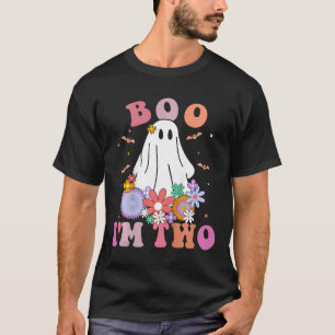 T-shirt Ghost Boo Je suis deux ans 2e anniversaire Enfants