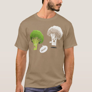 T-shirt Ghost Brocolli Cauliflower Vegetable Vegetarian T-