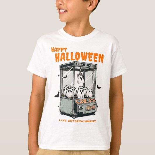 T-shirt Ghost Claw Jeu Halloween heureux (Devant)